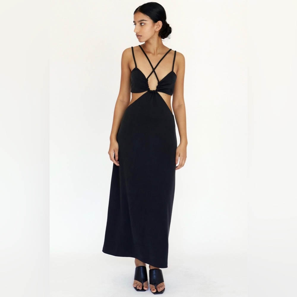 Third form double crossed midi dress - nwt